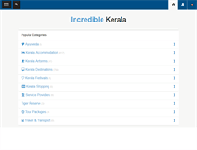 Tablet Screenshot of incrediblekerala.org